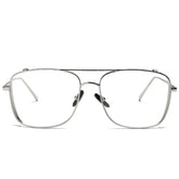 (6 PACK) Wholesale Sunglasses Oversized Women New Arrival Fashion Trendy Street 2025 - BulkSunglassesWholesale.com - Silver Frame White